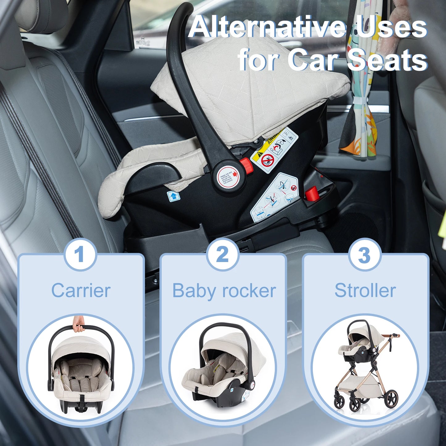 Luxury Baby Stroller 3 in1 Portable Baby Carriage Folding Prams High Landscape Car for Newborn Baby Adjustable Handle travel