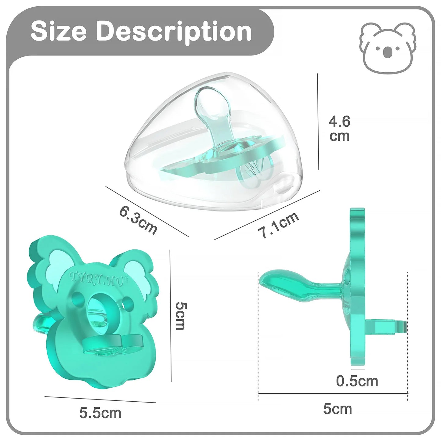Newborn Silicone Pacifier Clip Chain Baby Dummy Silicone BPA Free Toddler Teether Infant Soother Nipple Baby Shower Gift