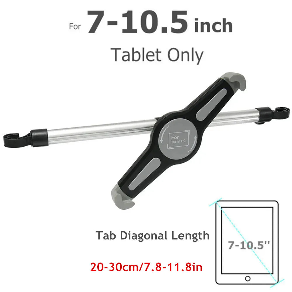 Car Tablet Headrest Holder for 7-13" Tablets Adjustable Car Back Seat Headrest Tablet Mount Stand Road Trip Essentials for Kids