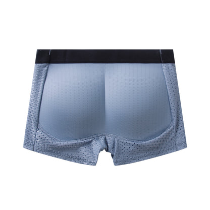 Men Trunks Built-in Fake Butt Hip Lifter Enhancer Shorts Boxer Briefs Padded Underwear Shapewear Underpants Nylon  Breathable