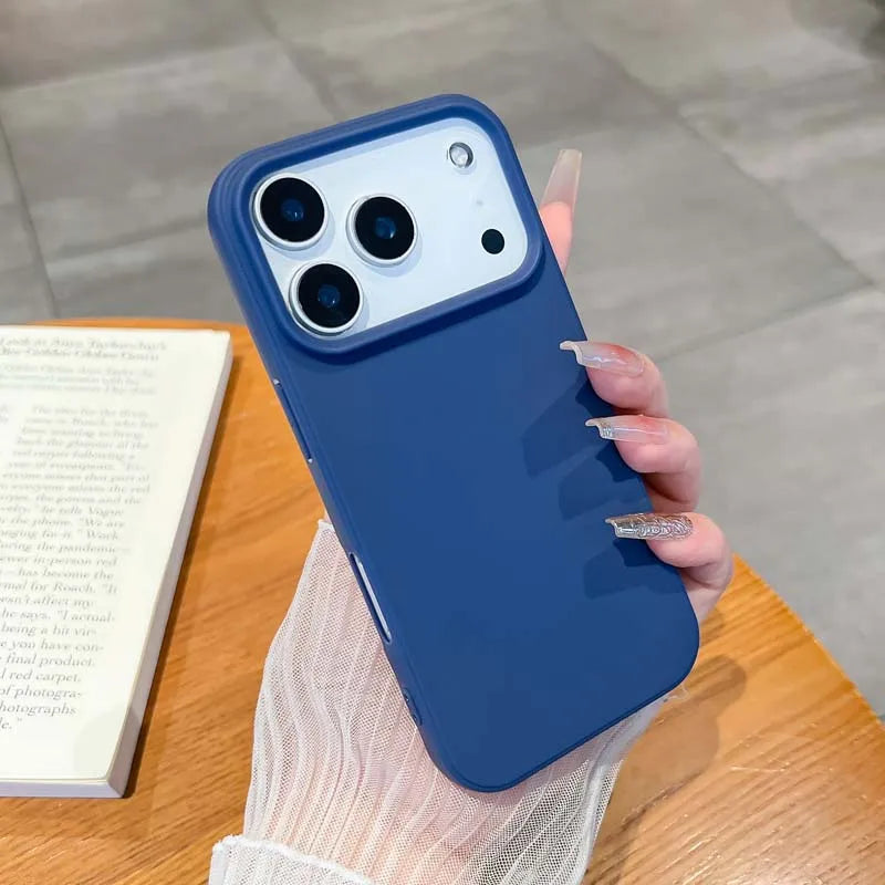Luxury Matte Candy Color Silicone TPU Soft Phone Case for IPhone 17 Air 16 15 14 13 Pro Max 16E Back Cover Colorful Shell Caque