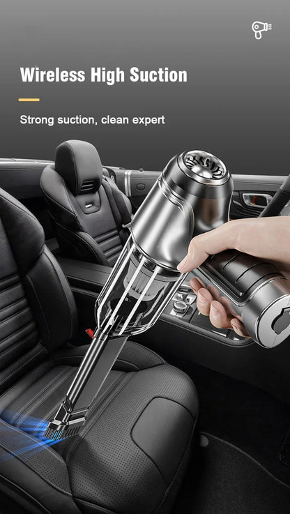 EAFC 12000PA Car Wireless Vacuum Cleaner Strong Suction Handheld Wet Dry Auto Vacuum Home & Car Dual Use Mini Home Appliance