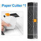 A4 Laminator Accessories 50pcs Laminating Film Pouch Lightweight Paper Cutter Binder Ring,Hole Corner Puncher, for Photo/File