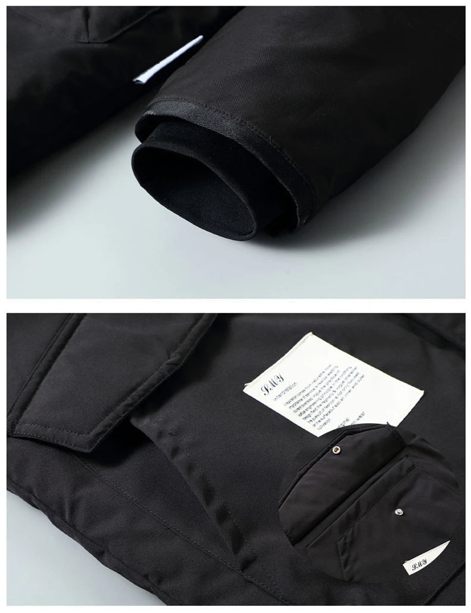 Plus Size 10XL Parkas Men Winter Thick Jacket Coat Fashion Casual Green Parka Male Black Jackets Big Size 10XL