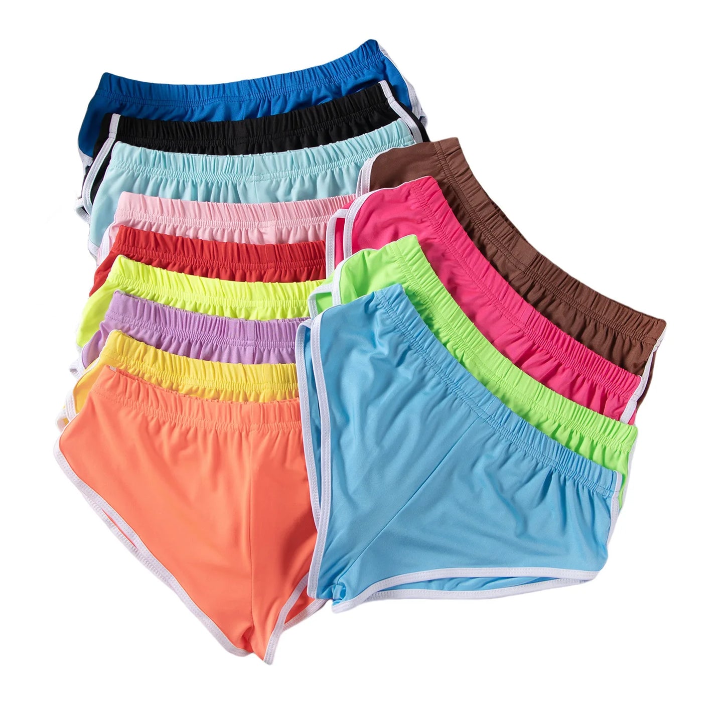Sexy Running Elastic Sport Shorts Men's Summer Shorts Hot Pants Bar Nine Points Slim Fit Cotton Milk Silk Men's Fashion