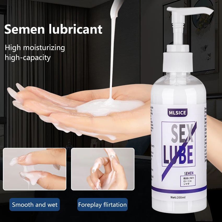 Anal Lubricant Water-based Lubrication Semen Lube For Sex Session 200ML Love Gel for Women Men Lubricants Grease Sex Toy Oil 18