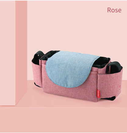 Baby Stroller Bag Pram Organizer Stroller Accessories Stroller Cup Holder Cover Trolley Organizer Pouch Travel Accessories