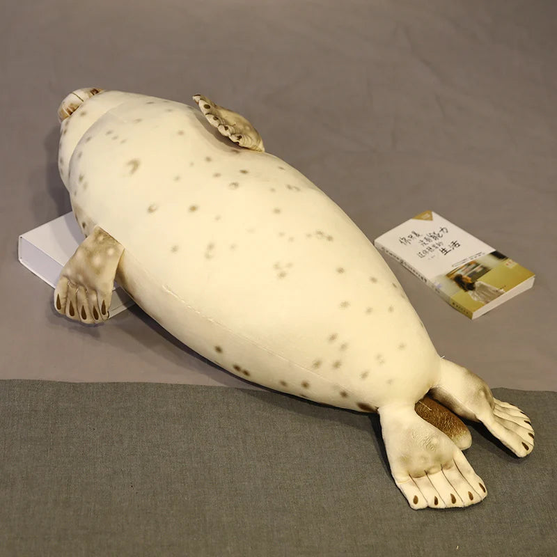 Simulation Giant Sea Lion Plush Toys Sea World Animal Soft Stuffed 3D Seal Pillow Home Decor Sofa Cushion Nice Birthday Gift
