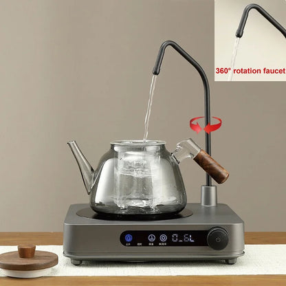1500W Electric Ceramic Stove Timing Tea Maker Automatic Water Supply Induction Cook Water Pumping Kung Fu Tea Stove Water Boiler