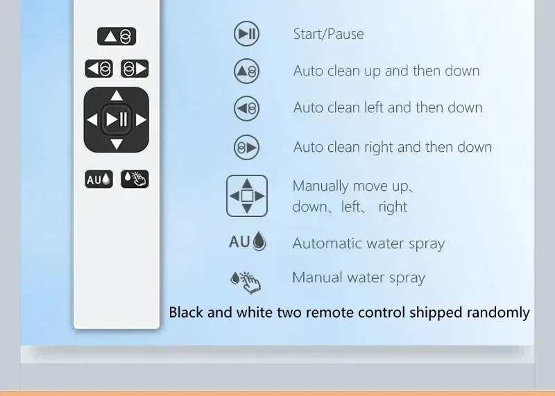 DIVEDEER Window cleaner for home use fully automatic single water spray window cleaner remote control window cleaner robot