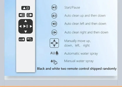 DIVEDEER Window cleaner for home use fully automatic single water spray window cleaner remote control window cleaner robot