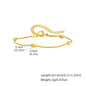 Non Tarnish Stainless Steel Bracelet Gold Plated Stackable for Women, Thin Herringbone Chain Bracelet Waterproof Jewelry Gift