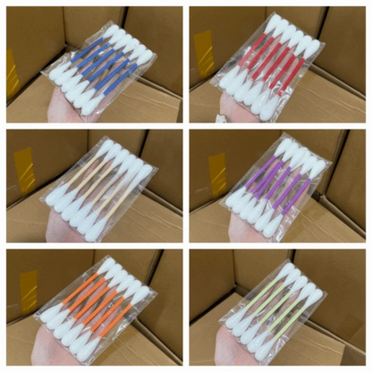 6Pcs Oversized Cotton Swab Cat Toy Anti-Boredom Durable Kitten Chew Toy Soft Texture Lightweight Cat Teething Chew Toy