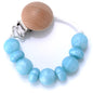 BPA-Free Silicone Pacifier Clips Chain with Beads Dummy Clip Holder Soother Teething Toy Chew Gift for Babies