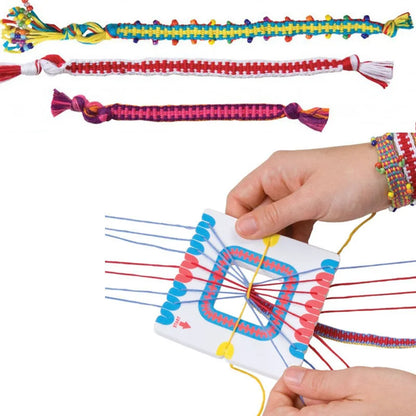 DIY Bracelet Making Kit Toys For Girls Handmade Jewellery Colorful Beaded Braided Wearing Beads Art Craft Children Learning Gift