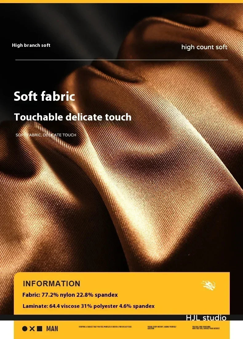 1/3PCS Men's Cool Ice Silk Boxers Shorts Summer Satin-like Solid Underpants Skin Friendly Breathable Mesh Crotch Male Underwear