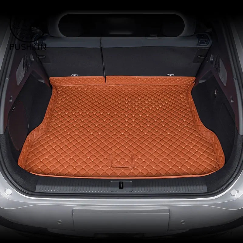 For Xpeng G6 2026 2025 2024 Car Boot Mat Rear Trunk Liner Cargo Protection Leather Trunk Mat Interior Modification Accessories