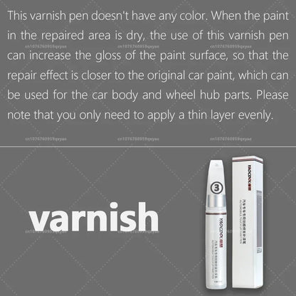 Suitable for Tesla Model 3 Y X S Automotive Paint Repair Pen Pearl White Clearcoat Pen Paint Repair Set Wheel Hub Silver