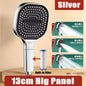 13CM Large Panel Shower 3 Modes Shower Head High Pressure Water Massage Shower Head Set with Cartridge Bathroom Accessories