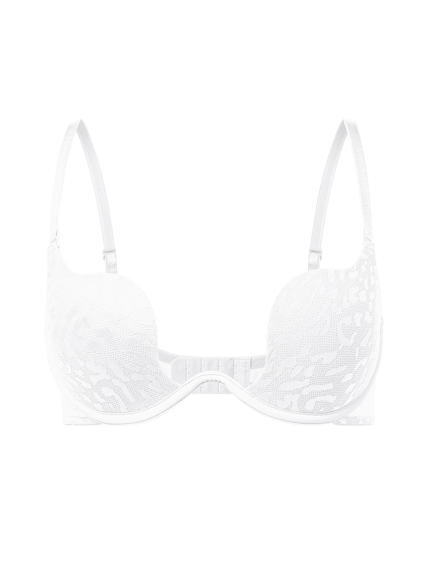 Solid Underwire Bra push up Lingerie comfort padded bra lift up thick cup lace bralette