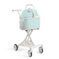 Foldable Detachable Pet Stroller Lightweight Travel Cart with Carry Basket for Dogs Cats Rabbits Outdoor Use