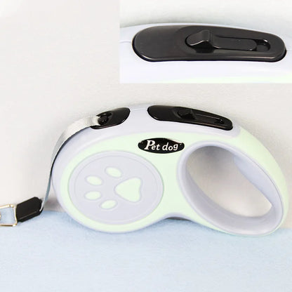 3M/5M Automatic Retractable Dog Leash ABS and Nylon Material Anti-Slip Handle for Puppy Small Medium Dogs Cat Outdoor Walking