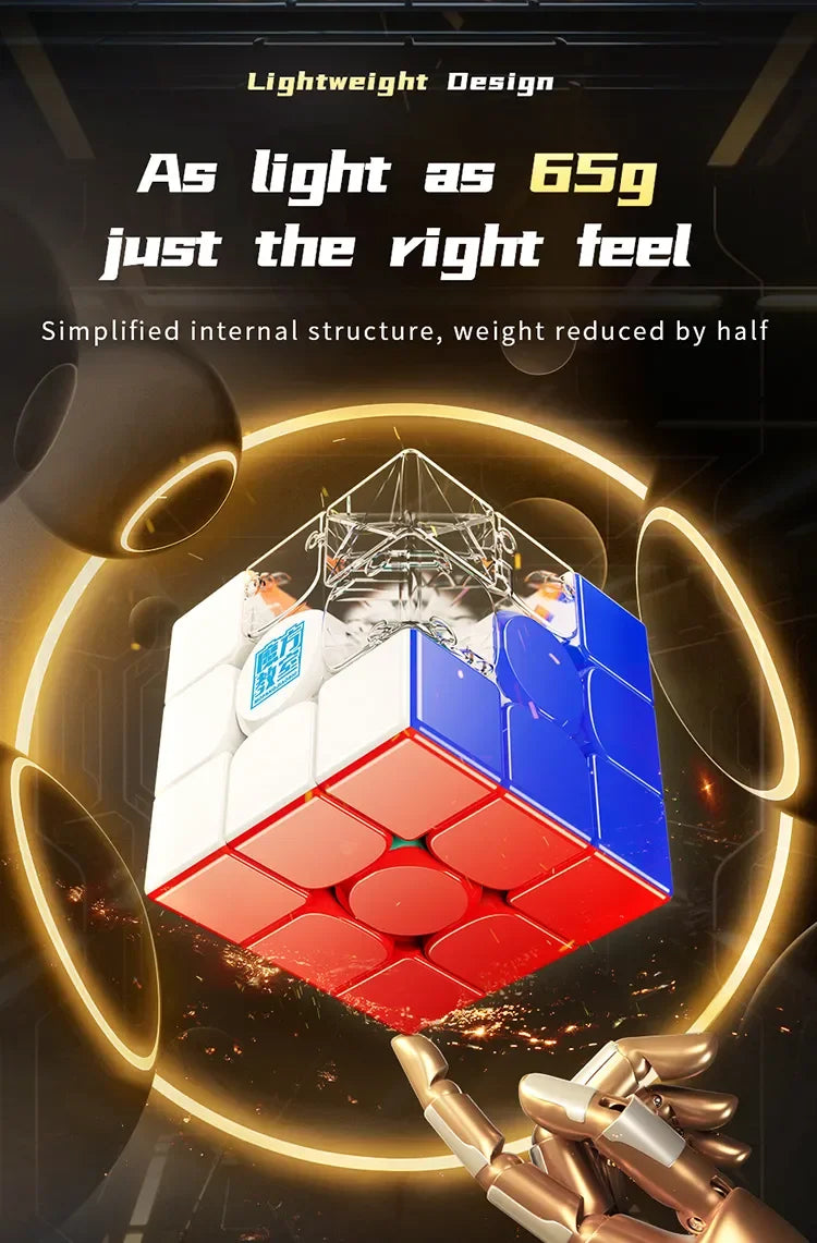 [SaoCube] MoYu RS3M V5 3X3 Magnetic Magic Speed Cube Stickerless Professional Fidget Toys SaoCube RS3 M V5 Cubo Magico Puzzle