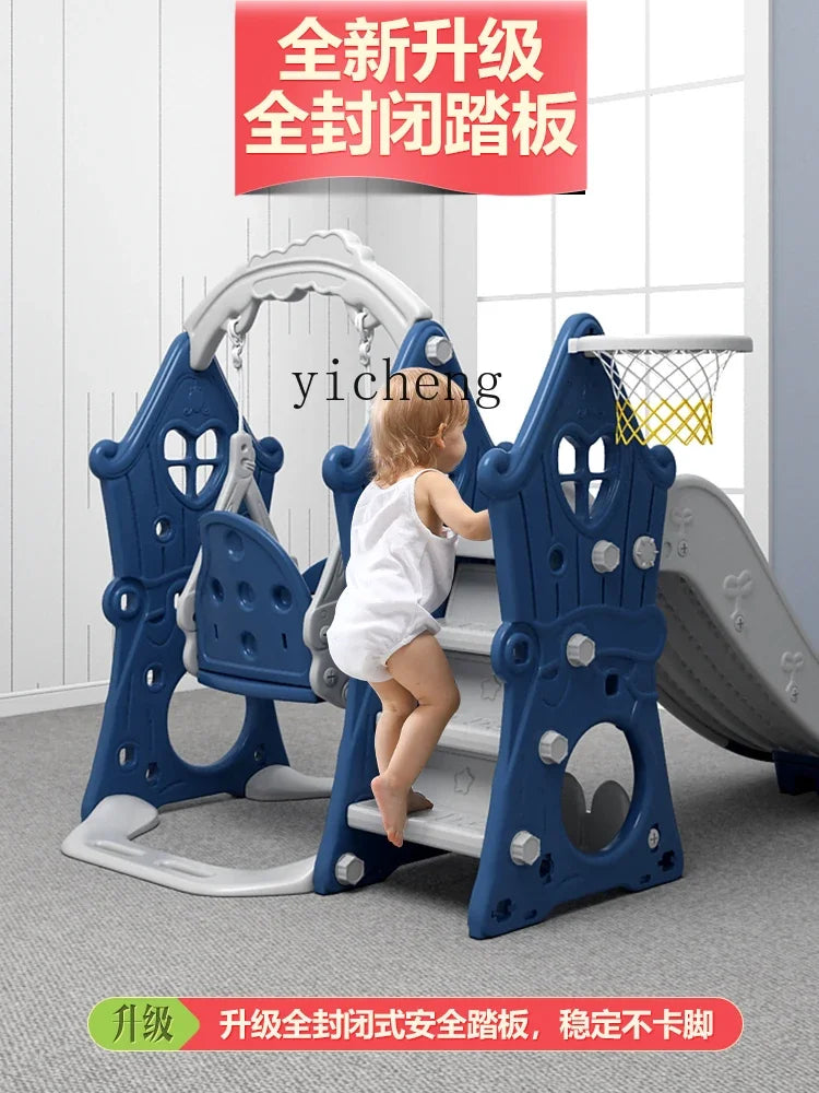 Tqh Children Slide Indoor Home Child Baby Slide and Swing Combination Baby Small Toy Family Amusement Park