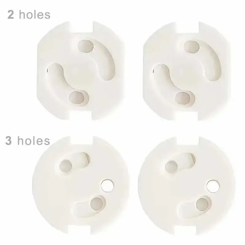 10pcs Baby Safety Child Electric Socket Outlet Plug Protection Security Two Phase Safe Lock Cover Kids Sockets Cover Plugs