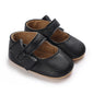 2025Black Fashion Newborn Party Princess Shoes  Boys And Girls' First Step Walking Shoes Rubber Soled Anti Slip Baby Shoes 0-18M
