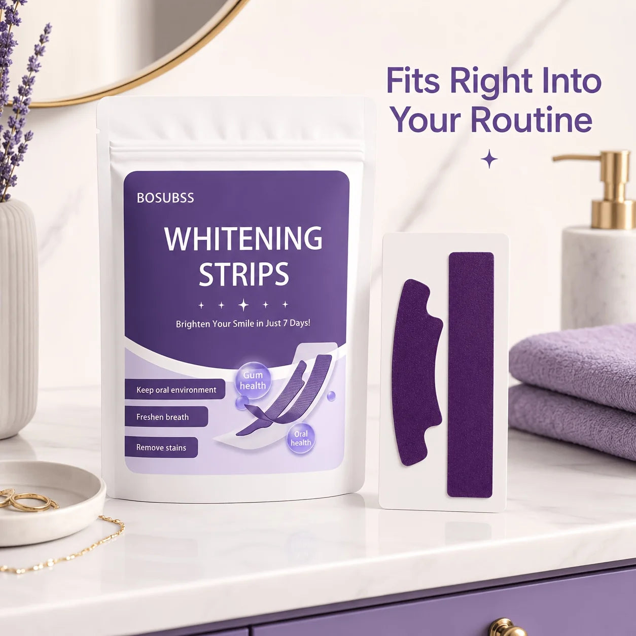 16/8/4pcsWhitening Strips for Teeth, At-Home Smile Care Strips, Easy-Use Oral Beauty Strips for Daily Routine, Bright Smile Appe