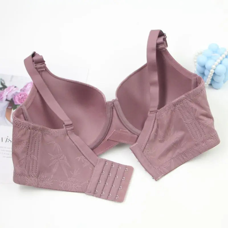 DaiNaFang Sexy Bras For Women Push Up Breathable Adjustable Bow Control Underarm Fat CDE Full Cup Underwear Plus Size Lingerie