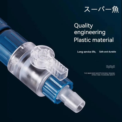 12/16mm Aquarium Water Control Valve Hose Double Tap Quick Release Connector Fish Tank Filter Barrel Replace Connector Acuarios