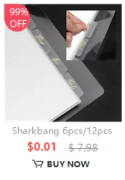 Sharkbang A7 Square Loose Leaf Diary Notebook Glitter Journals Agenda Planner PVC Binder Goo Card Book Gift Set Stationery