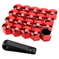 17mm/19mm/21mm 20Pcs Car Wheel Nut Caps Protection Covers Caps Auto Hub Screw Cover Black Car Tire Bolt Nut Cap Tyre Decoration