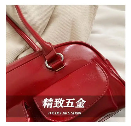 Fashionable Underarm Bow Bag for Women 2024 Korean Edition New Simple Leisure Pillow Bag Trendy Versatile Shoulder Bag