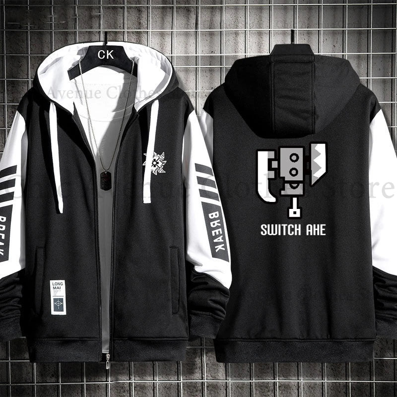 Monster Hunter Print Hoodie for Men Women Hooded Zip-up Autumn Coat Long Sleeve Man Hoodie Hooded Shirt Casual Sweatshirts