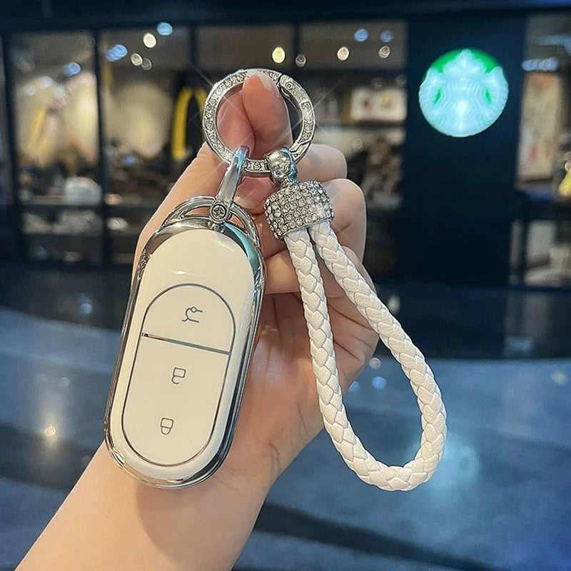 TPU Car Key Case Fob for Leapmotor T03 C10 C11 C16 C01 B10 B01 B05 S01 NFC Card Keychain Remote Cover Shell Accessories