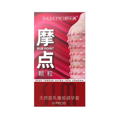Unusual thin Condoms for couple Women G-spot Stimulation condom with mustache spike sleeve presentations Adult sex products