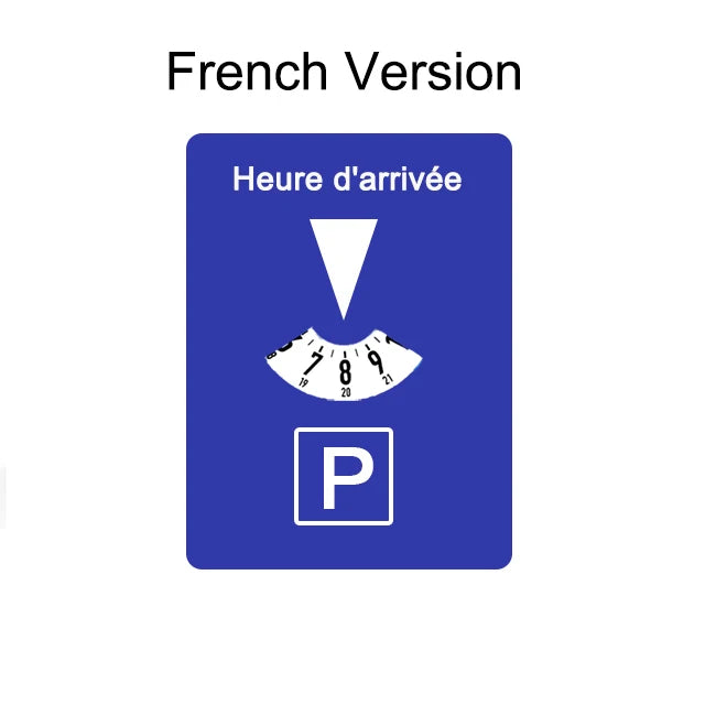 Car Parking Disc Timer Clock Arrival Time Display Blue Plastic Parking Time Tools 24 Parking Disc Parking Meters