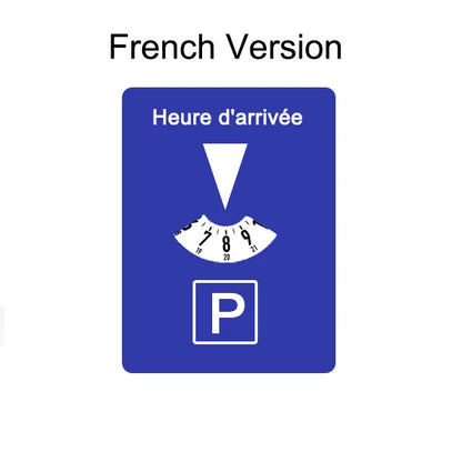 Car Parking Disc Timer Clock Arrival Time Display Blue Plastic Parking Time Tools 24 Parking Disc Parking Meters