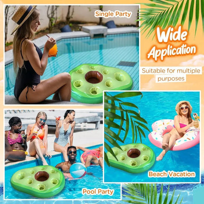 Inflatable Floating Drink Holder for Pool Float Party Accessorie Cup Floties Adult  Swimming Pool Floating Decoration Beach