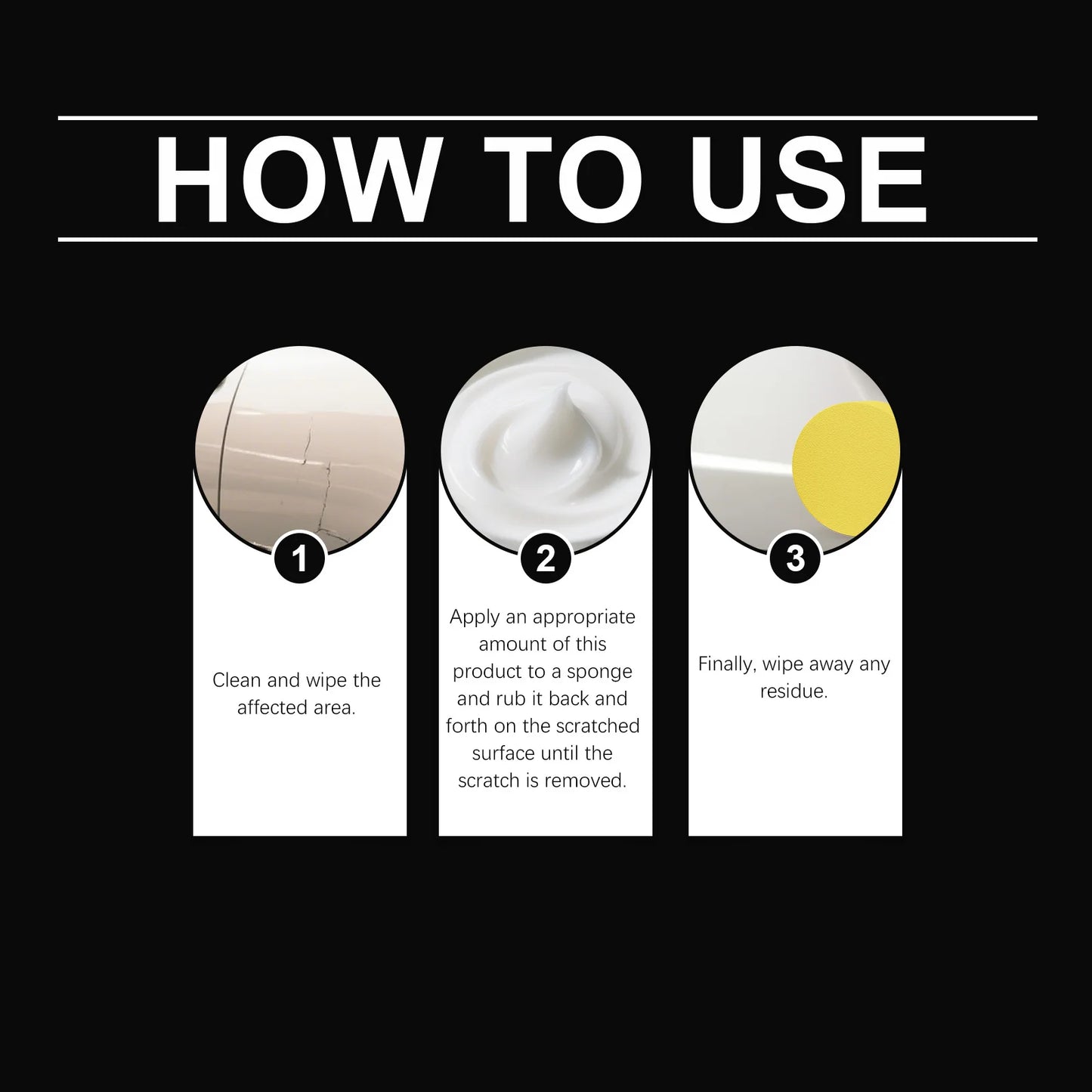 Car Paint Scratch Remover Paste Multi‑use Polishing Care Erase Minor Scratches Blemish Marks Vehicle Surface Paint Maintenance