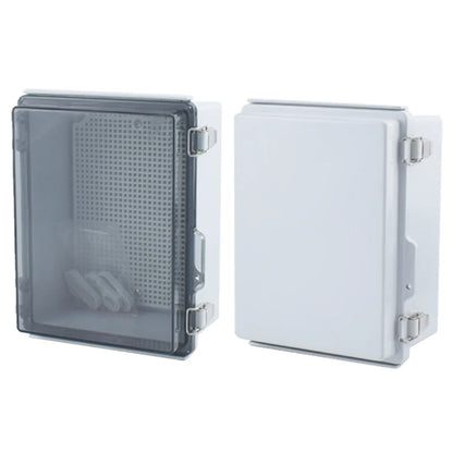 IP67 Waterproof Gray/Transparent Cover Enclosure Juction Box ABS Plastic Outdoor Electronic Instrument Hinge Case