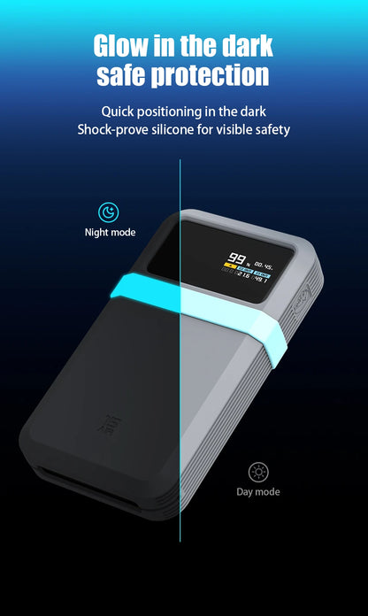 SIKAI Silicone Case For CUKTECH No.15 AIR 100W Portable Power Bank 15000mAh Travel Design with Data Cable Storage