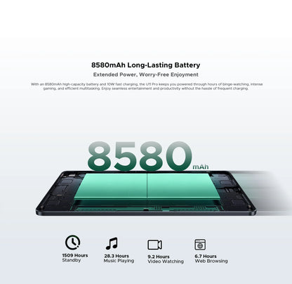Global Version DOOGEE U11 Pro Android 16 Tablet 30GB(6+24) 256GB 11" HD 90Hz Display 8580mAh Battery Unisoc T7200 Widevine L1