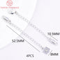 (3564) Full Length 85MM 24K Gold Color Plated Brass Extender Chain with Lobster Clasps High Quality Jewelry Accessories