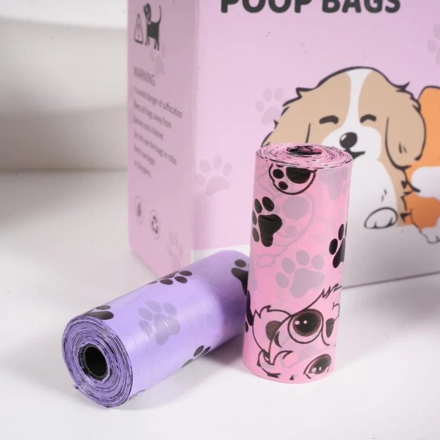 5/10/20/30 Rolls Dog Poop Bag Outdoor Cleaning Poop Bag Outdoor Clean Pets Supplies for Dog Refill Garbage Bag Pet Supplies