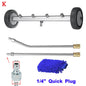 Undercarriage Cleaner Water Broom Car Chassis Wash For Karcher/Parkside/Black Decker Wash The Bottom Of The Car Washer Nozzles