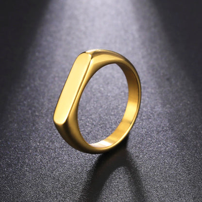 Couple Engrave Name Finger Ring Personalized Custom Gift For Woman Men Wedding Marry Love Silver Color Stainless Steel Jewelry